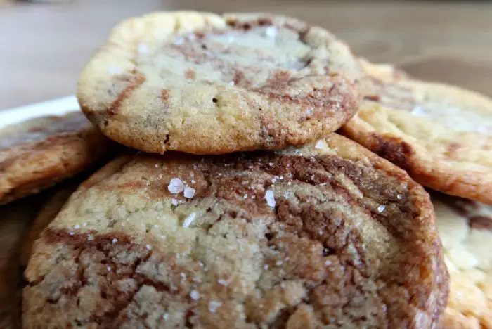 Salted Nutella Cookies Recipe | Freshly Baked Cookies https://oddhogg.com