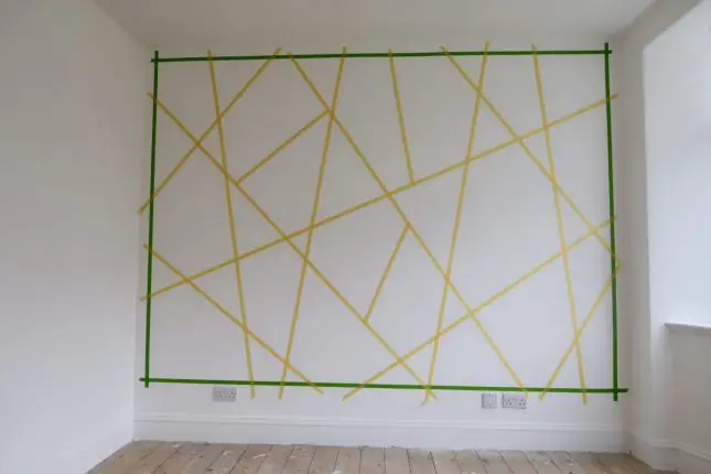 Creating A Geometric Accent Wall At Home | Wall Marked Up https://oddhogg.com