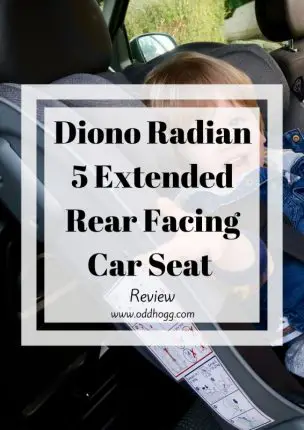 Diono Radian 5 Extended Rear Facing Car Seat Review | We have been trying out the Radian 5 with our toddler to see if it is as easy to use as they claim https://oddhogg.com