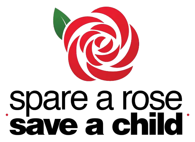 Spare a rose, save a child logo www.oddhogg.com