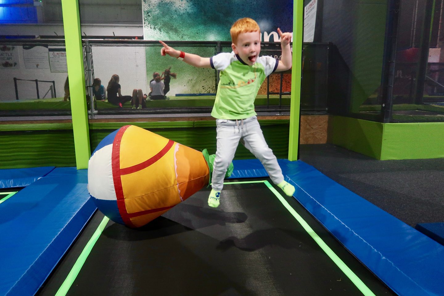 The largest free jumping arena with more than 50 trampolines