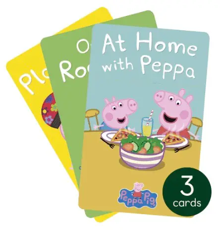 3 Peppa Pig Yoto cards
