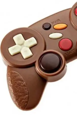A game controller made out of milk chocolate