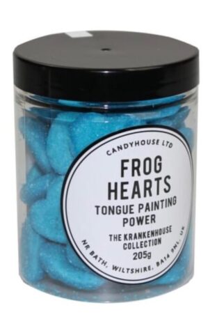 A jar of blue sweets